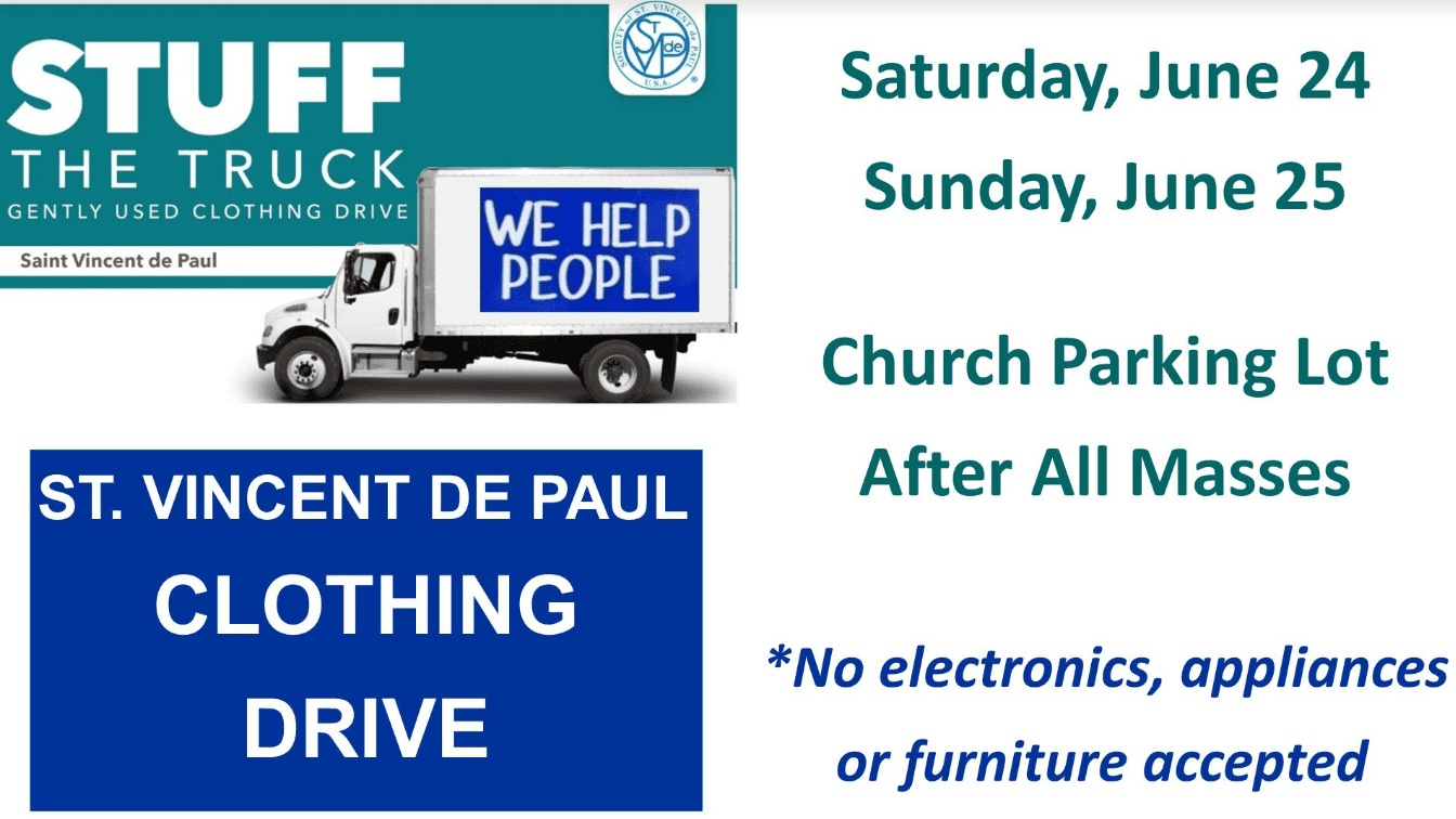 Stuff the St. Vincent de Paul Truck on June 24 & 25
